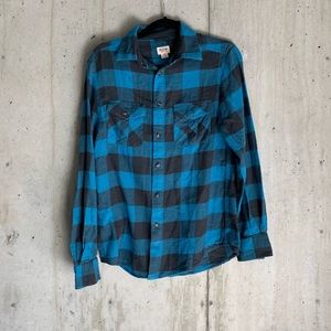 Checkered Blue Plaid Flannel